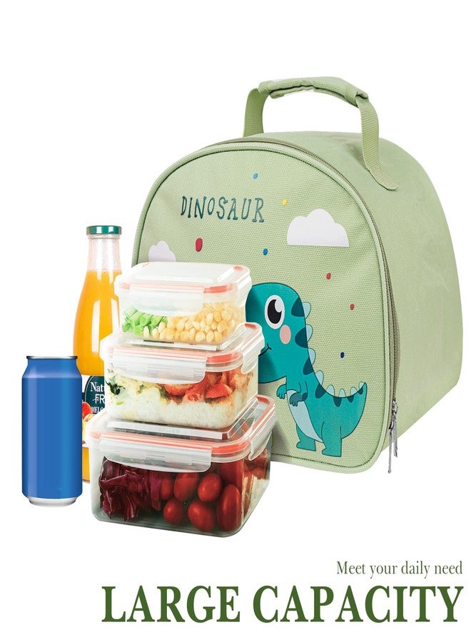 Linkidea Lunch Tote Bag, Large Capacity Lunch Tote Bag with Hand Strap, Portable Lunch Box Bag for Outdoor, Compatible with B.Box, Sunhanny, Pedeco, QQKO, Xgxn Lunch Box (Green) - Image 4