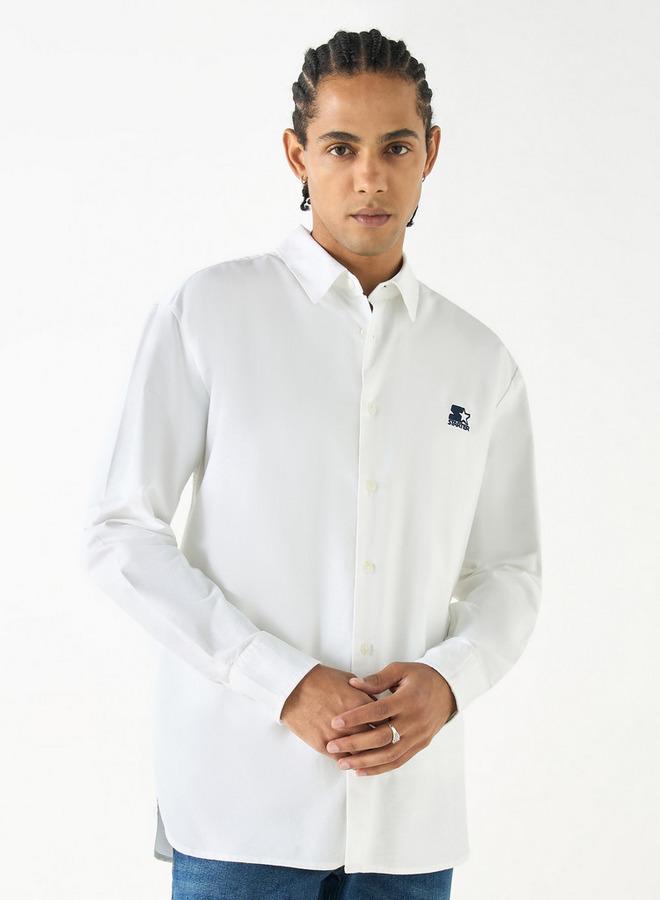 Starter Regular Fit Shirt with Long Sleeves and Button Placket - Image 1