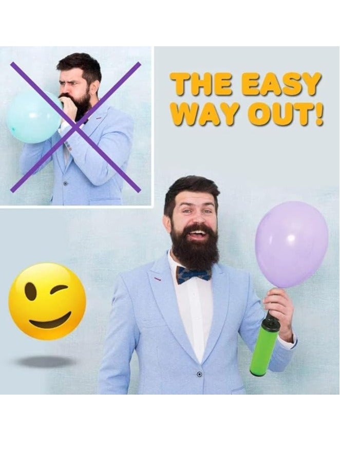 One Click Manual Air Balloon Pump For Latex Foil, Helium Air Latex Balloon/Air Pump/Balloon Pump For Party And Birthday Decorations (Color: Multicolor)