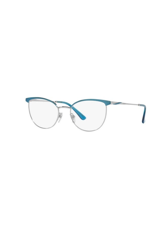 Vogue Eyewear Women'S Vo4208 Butterfly Prescription Eyewear Frames, Top Green/Silver/Demo Lens, 52 Mm  - Image 2