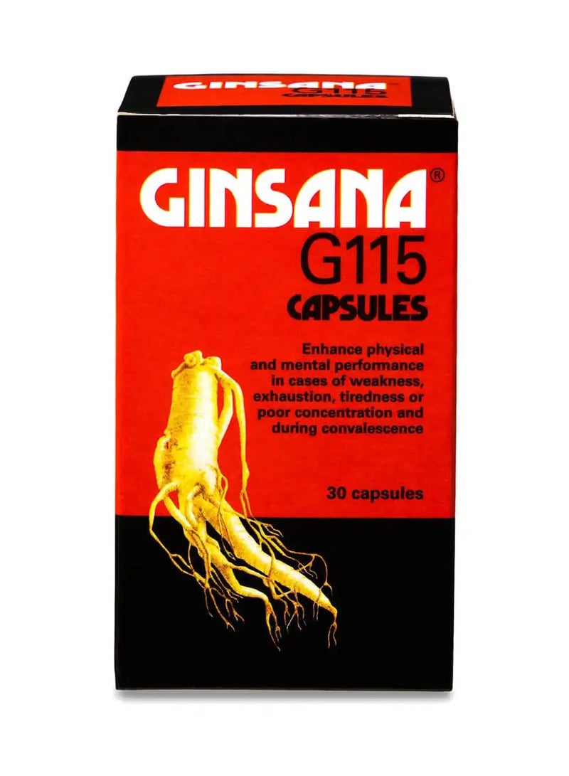 Ginsana Gensana G115 100 mg 30 capsules  - Image 2