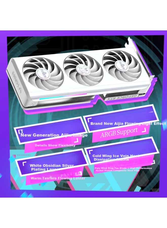 Maxsun Geforce Rtx5060 Icraft Oc8g Aiga Aijia Dlss 4, E-sports Ray Tracing Gaming Ai Design Graphics Card