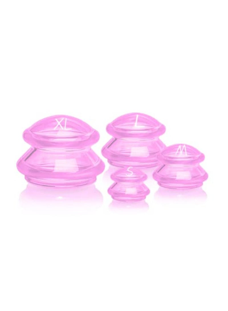 4Pcs Set Moisture Absorber Anti Cellulite Vacuum Cupping Cup Silicone Family Facial Body Massage Therapy - Image 4