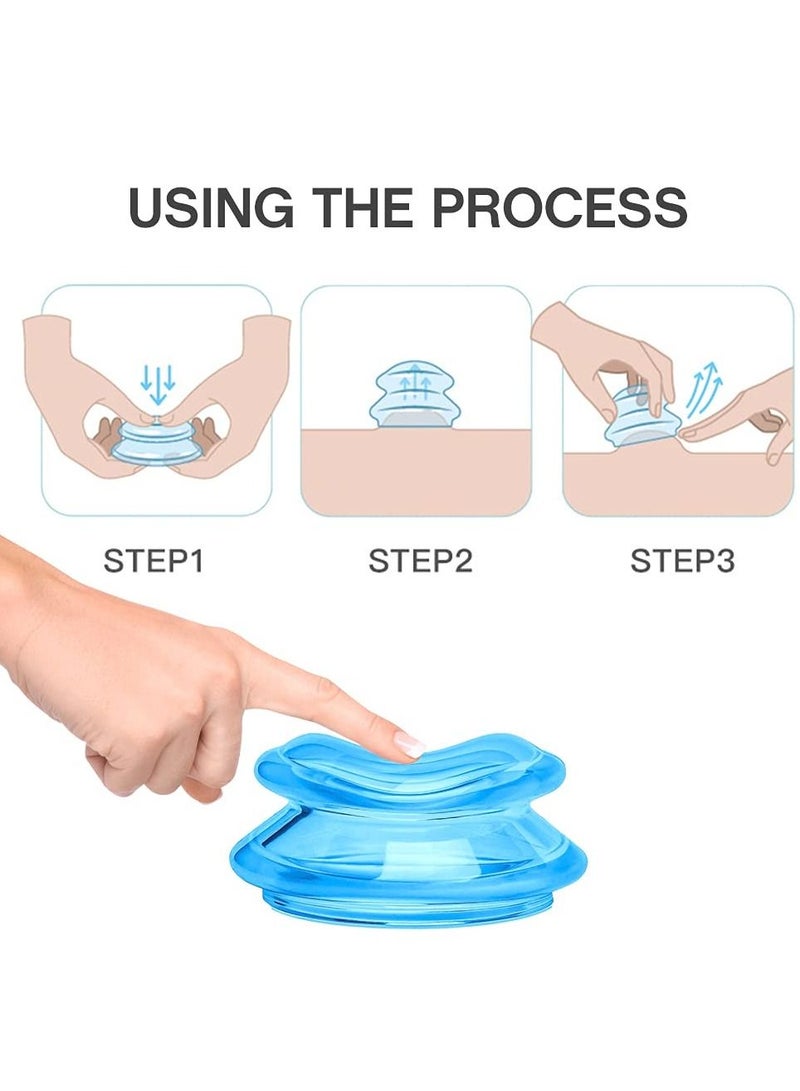 4Pcs Set Moisture Absorber Anti Cellulite Vacuum Cupping Cup Silicone Family Facial Body Massage Therapy - Image 3