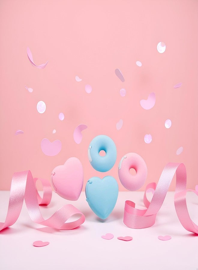 Jinshining 1pc Pink-Heart Tape Dispenser,Creative and Practical Invisible Tape Cutter with Small Tape Inside Tape Dispenser Invisible Tape Cutter,Cute Heart Tape Organizer for School and Offices,Tape Dispensers - Image 4