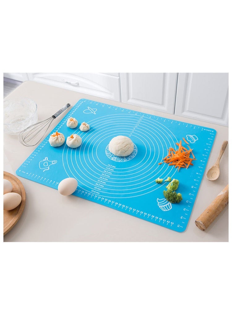 Extra-large silicone baking pad, for rolling out dough sheets, heat-resistant placemats, reusable non-stick baking pad, 50*40 - Image 4