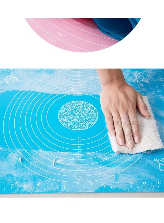 Extra-large silicone baking pad, for rolling out dough sheets, heat-resistant placemats, reusable non-stick baking pad, 50*40 - Image 3