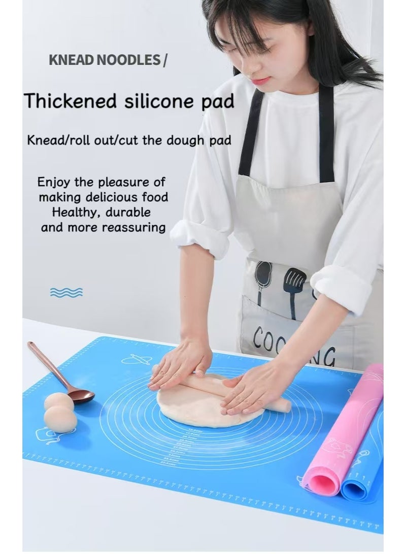 Extra-large silicone baking pad, for rolling out dough sheets, heat-resistant placemats, reusable non-stick baking pad, 50*40 - Image 2