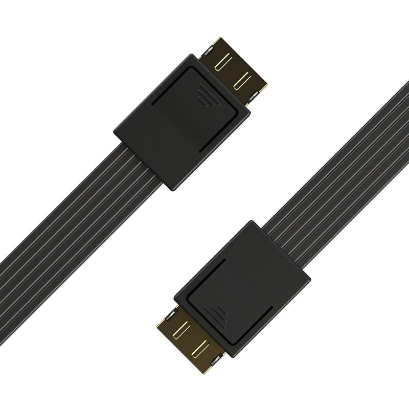 LINKUP كابل بيانات نشط OCuLink PCIe Gen 4 SFF-8611 4i إلى OCuLink SFF-8611 SSD مع غلاف كابل PVC بطول 50 سم - Image 3