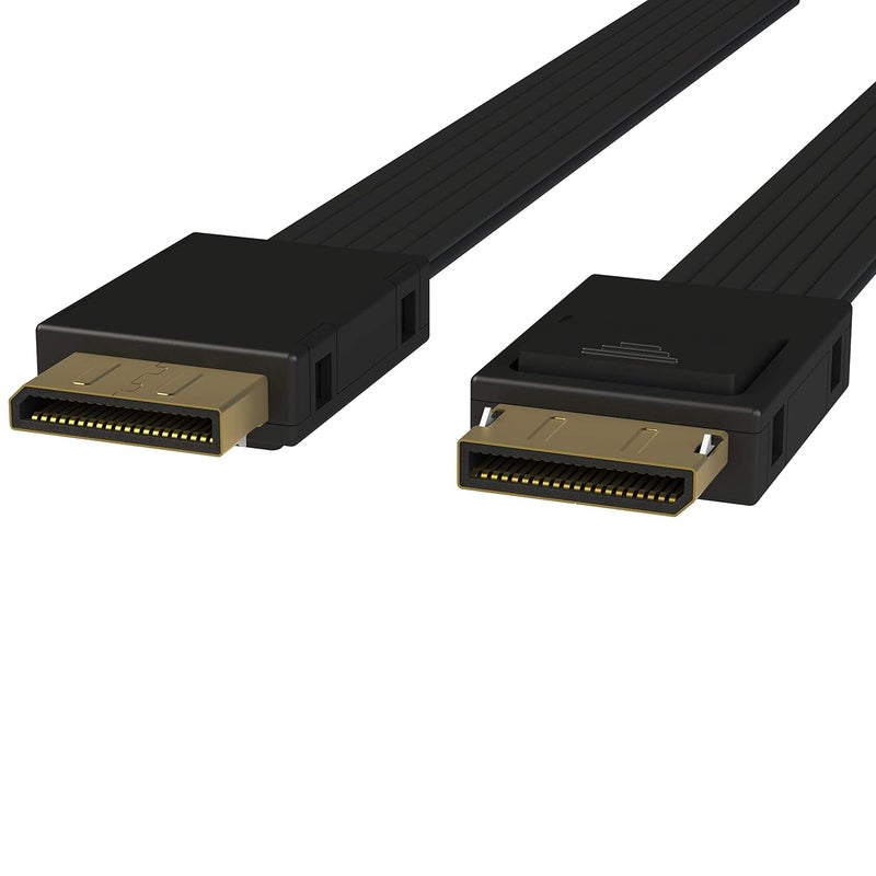 LINKUP كابل بيانات نشط OCuLink PCIe Gen 4 SFF-8611 4i إلى OCuLink SFF-8611 SSD مع غلاف كابل PVC بطول 50 سم - Image 1
