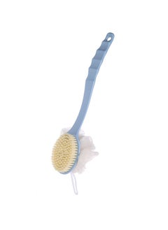 Halamine Shower Brush,Bath Body Brush,with Curved Long Handle for Skin Exfoliating Bath,Men and Women,Blue  - Image 2