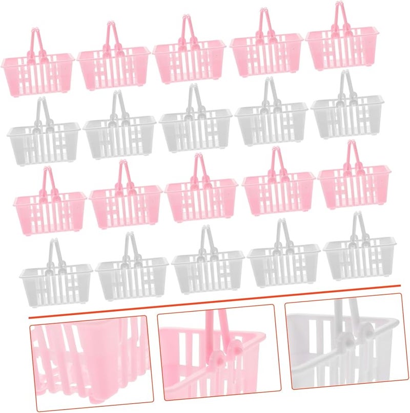 20 قطعة سلال تسوق صغيرة حاويات تخزين سطح المكتب لتنظيم المنزل واللعب الإبداعي - Image 5