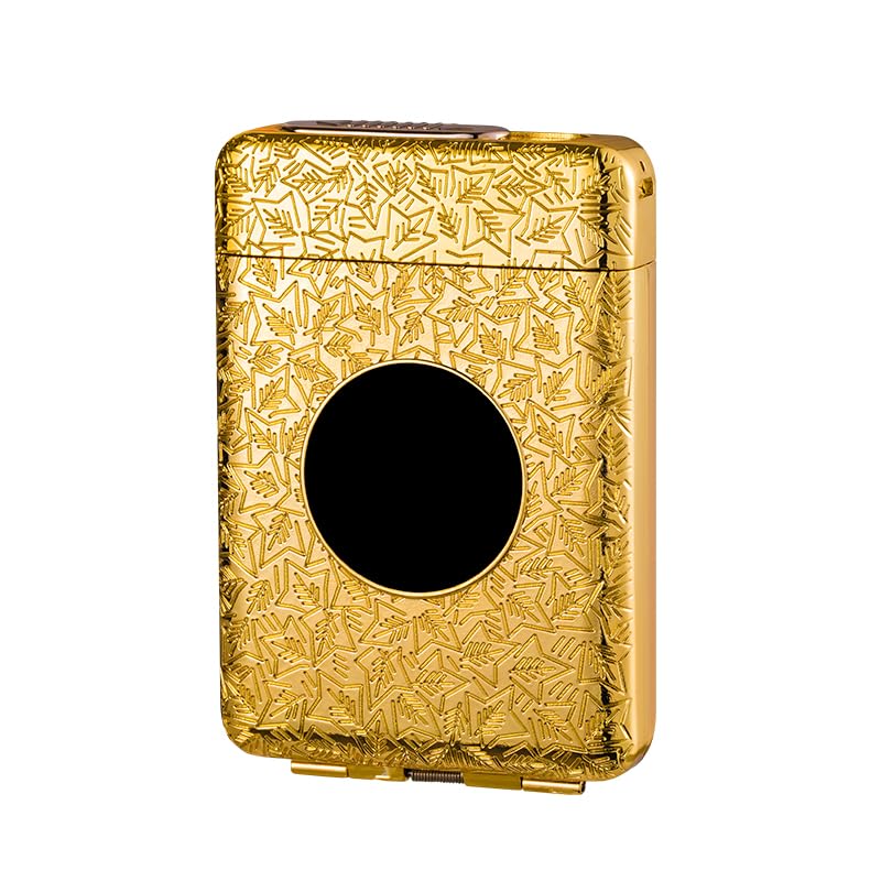 Malisseladi Cigarette Case/Box with USB Tungsten Coil Lighter 2 in 1 Windproof Flameless Lighter Automatic Ejection Holder for 16pcs 85mm Cigarettes Ideal Gift for Women Men Friends (Black) - Image 4
