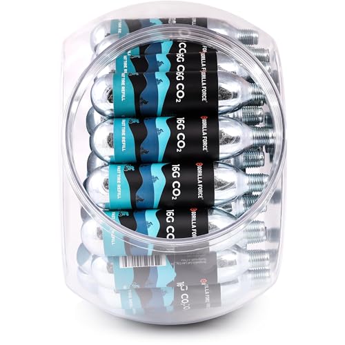 Gorilla Force Threaded CO2 Cartridges, 16g for Bike Tire Inflators, Jar of 40 - Image 5