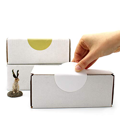 ChromaLabel 3 Inch Circle Sticker Labels, Easy to Write On Round Colored Stickers, High Visibility Permanent Labels - 500 Sticky Dots per Roll, White Dot Stickers - Image 3