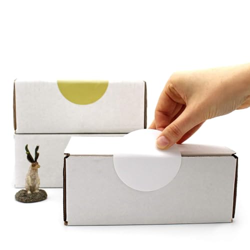 ChromaLabel 3 Inch Circle Sticker Labels, Easy to Write On Round Colored Stickers, High Visibility Permanent Labels - 500 Sticky Dots per Roll, White Dot Stickers - Image 5