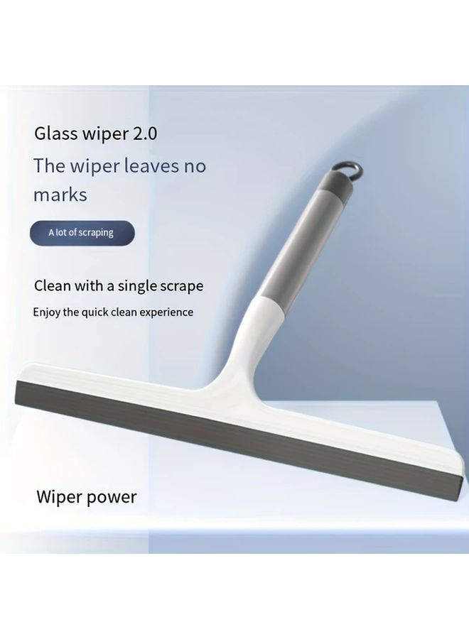 Green Handheld Shower Squeegee Rubber Glass Scraper Home Cleaning Tool for Shower Doors Bathroom Windows and Car Glass Manual Operation Essential Cleaning Accessory - Image 5