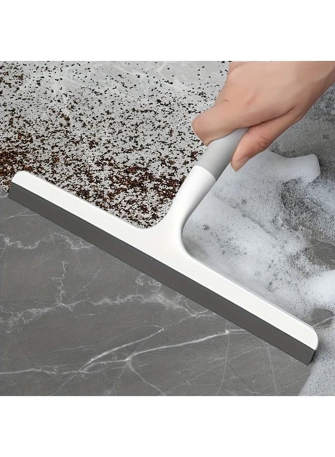 Green Handheld Shower Squeegee Rubber Glass Scraper Home Cleaning Tool for Shower Doors Bathroom Windows and Car Glass Manual Operation Essential Cleaning Accessory - Image 1