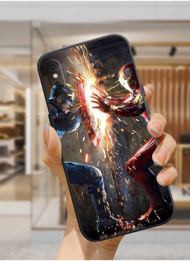 Generic - Protective Shockproof Case Cover For Apple iPhone X Iron Man robot fighting Drawing - Image 1