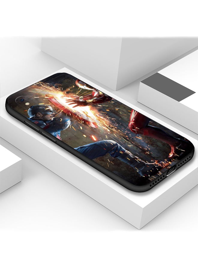 Generic - Protective Shockproof Case Cover For Apple iPhone X Iron Man robot fighting Drawing - Image 1