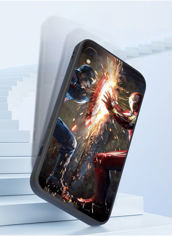Generic - Protective Shockproof Case Cover For Apple iPhone X Iron Man robot fighting Drawing - Image 1