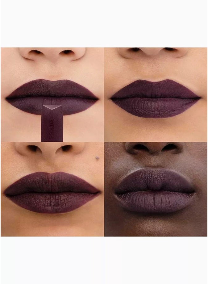 Prada Monochrome Hyper Matte Refillable Lipstick 3.9g  P57| Long-Wear Velvet Matte Lipstick - Image 4