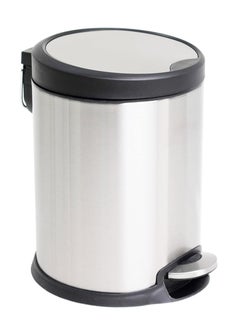 Generic Step Trash & Garbage Bin | Foot-Pedal Mechanism | Glossy Stainless Steel Finish | Soft-Closing Lid | Groove Pedal | Suitable For Bathrooms, Kitchens & Homes | 12 Liters  - Image 1