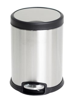 Generic Step Trash & Garbage Bin | Foot-Pedal Mechanism | Glossy Stainless Steel Finish | Soft-Closing Lid | Groove Pedal | Suitable For Bathrooms, Kitchens & Homes | 12 Liters  - Image 2