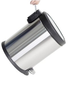 Generic Step Trash & Garbage Bin | Foot-Pedal Mechanism | Glossy Stainless Steel Finish | Soft-Closing Lid | Groove Pedal | Suitable For Bathrooms, Kitchens & Homes | 12 Liters  - Image 5