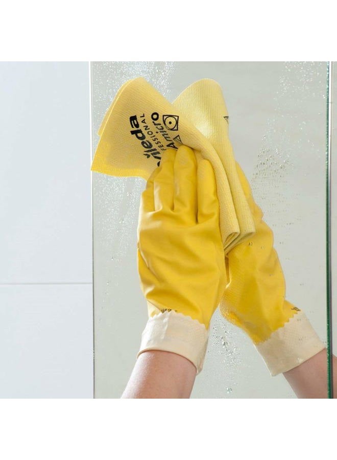 Vileda Professional | PVA Microfiber Cloth | All Purpose Cleaning Shammy | Shiny Streakfree Results | Synthetic Chamois Towel | Ideal for Hard Surfaces | Smooth Absorbent Materials | 5 Pack | Yellow - Image 3