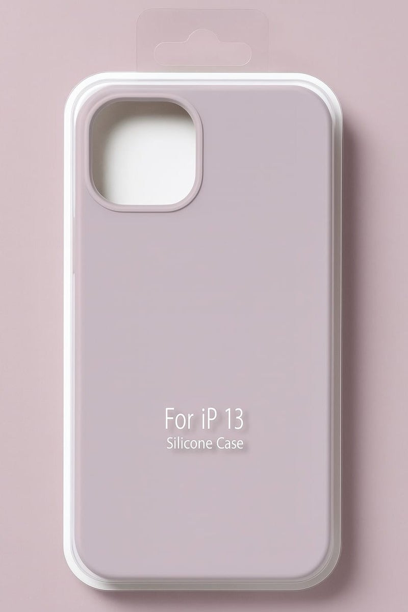 iPhone 13 Silicone Case – Slim Shockproof Protective Back Cover, Soft & Light weight ,Light Mauve - Image 2
