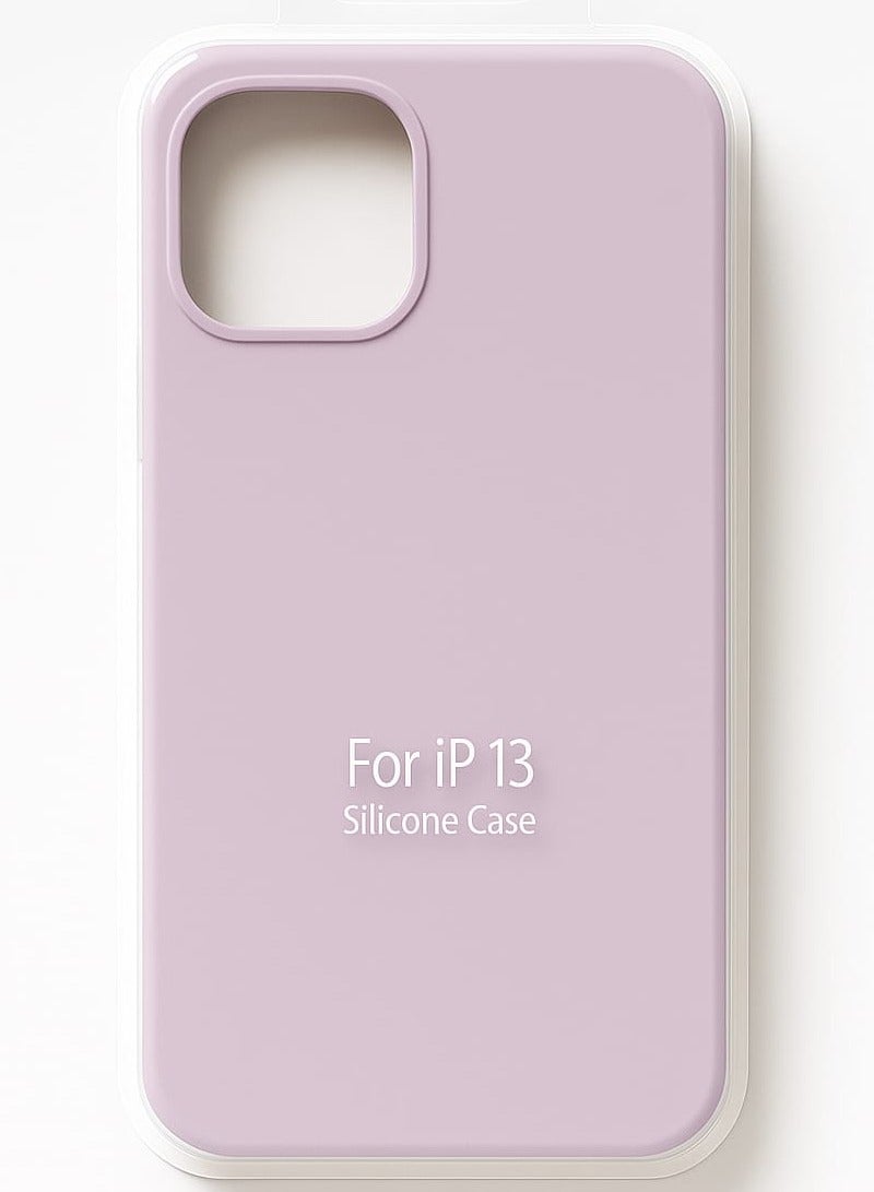 iPhone 13 Silicone Case – Slim Shockproof Protective Back Cover, Soft & Light weight ,Light Mauve - Image 1