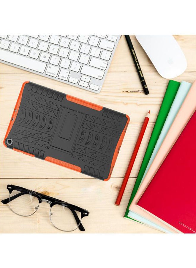 Loquat Protective Case Cover With Kickstand For Samsung Galaxy Tab A 10.1 (2019) Black/Orange - Image 4