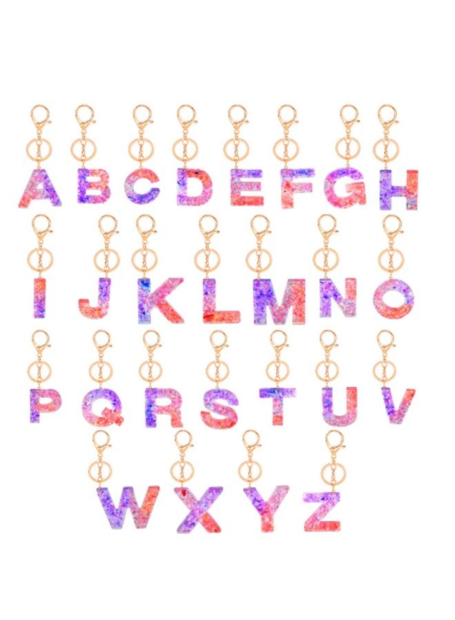 ميدالية مفاتيح بحرف  Q  من مادة الاي بوكسي - Image 2