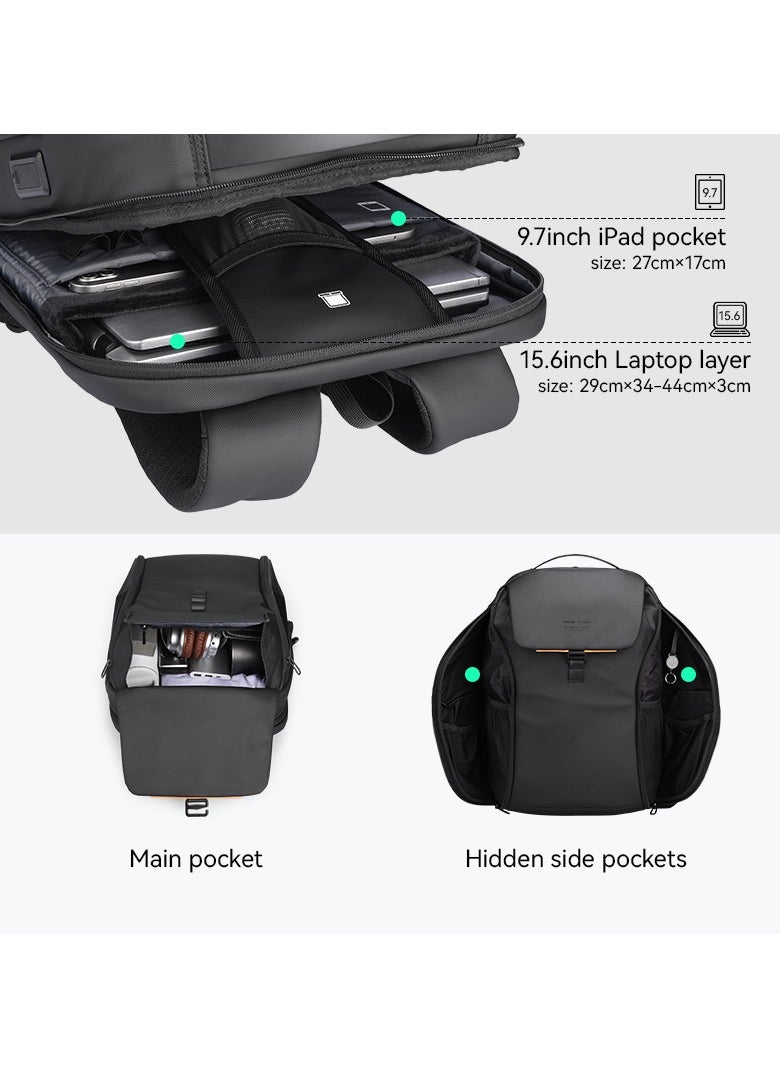 MARK RYDEN - Mark Ryden 4076 Waterproof Backpack, USB Charging, 15,6 inch Laptop, Anti-Collision EVA Hard Shell, Large Capacity - Image 1