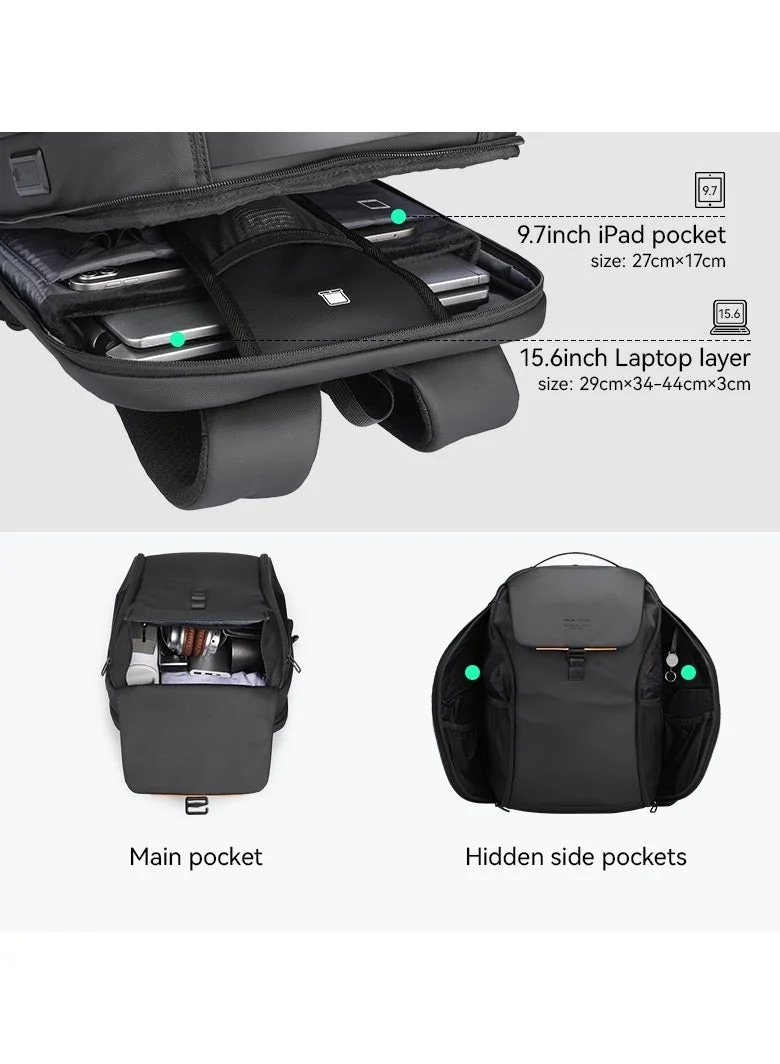 Mark Ryden  Mark Ryden 4076 Waterproof Backpack, USB Charging, 15,6 inch Laptop, Anti-Collision EVA Hard Shell, Large Capacity  | Best Price UAE