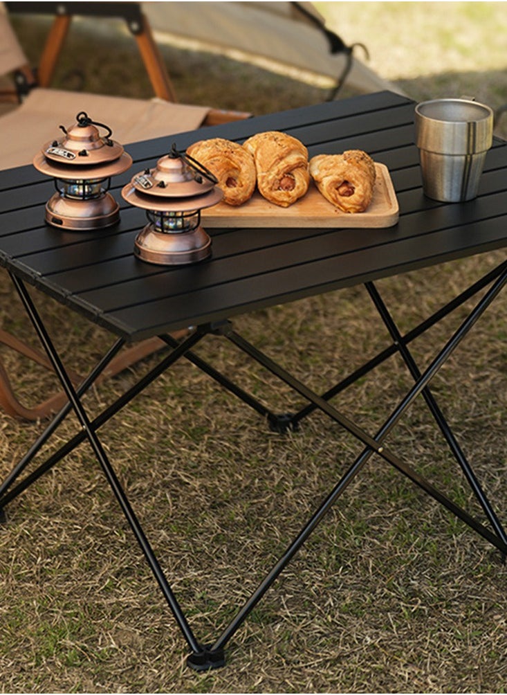 CityRiya-Long - Camping Table Folding Beach Table Outdoor Large 68*46cm Folding Camping Table Portable Dining Table Picnic Desk Lightweight Square Camp Table for Outdoor, Picnic, Cooking, Beach, Hiking, Fishing - Image 1