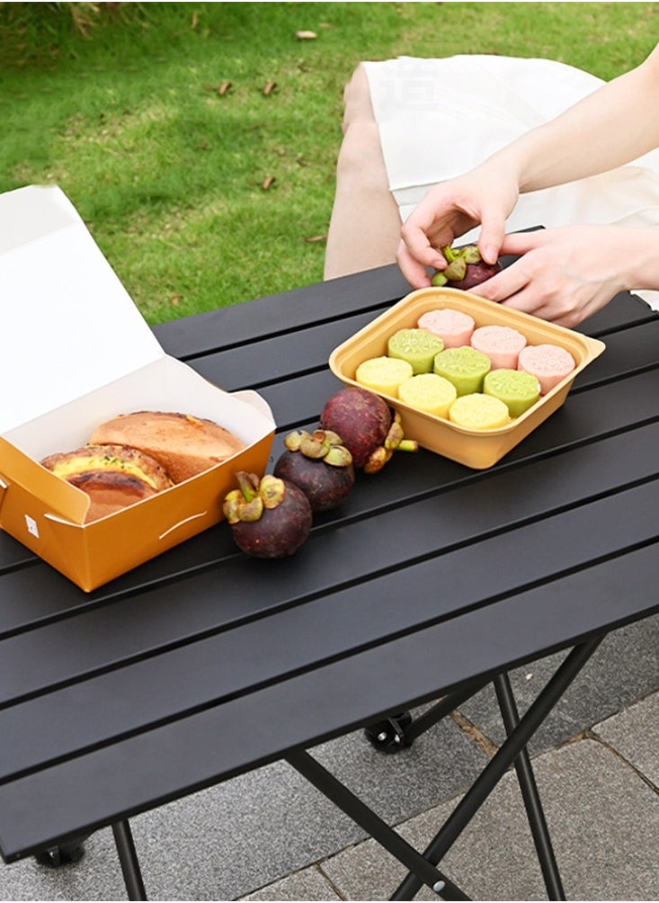 CityRiya-Long - Camping Table Folding Beach Table Outdoor Large 68*46cm Folding Camping Table Portable Dining Table Picnic Desk Lightweight Square Camp Table for Outdoor, Picnic, Cooking, Beach, Hiking, Fishing - Image 1