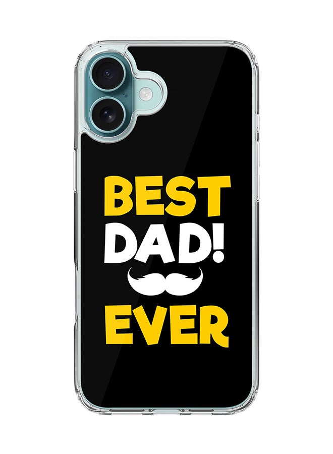 Stylizedd For iPhone 16 Plus Case [Compatible with MagSafe] Slim Magnetic cover Clear Phone Case - Best Dad Ever - Image 1