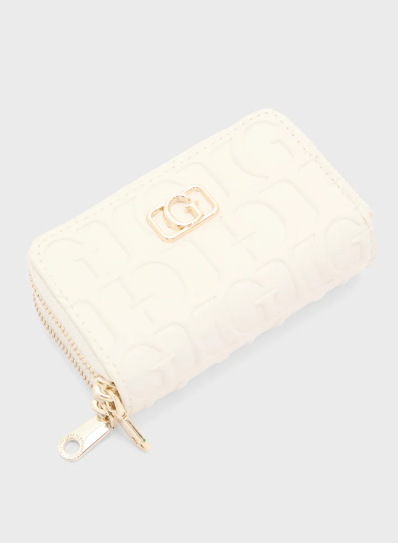 GUESS G Television Double Zip Mini Wallet