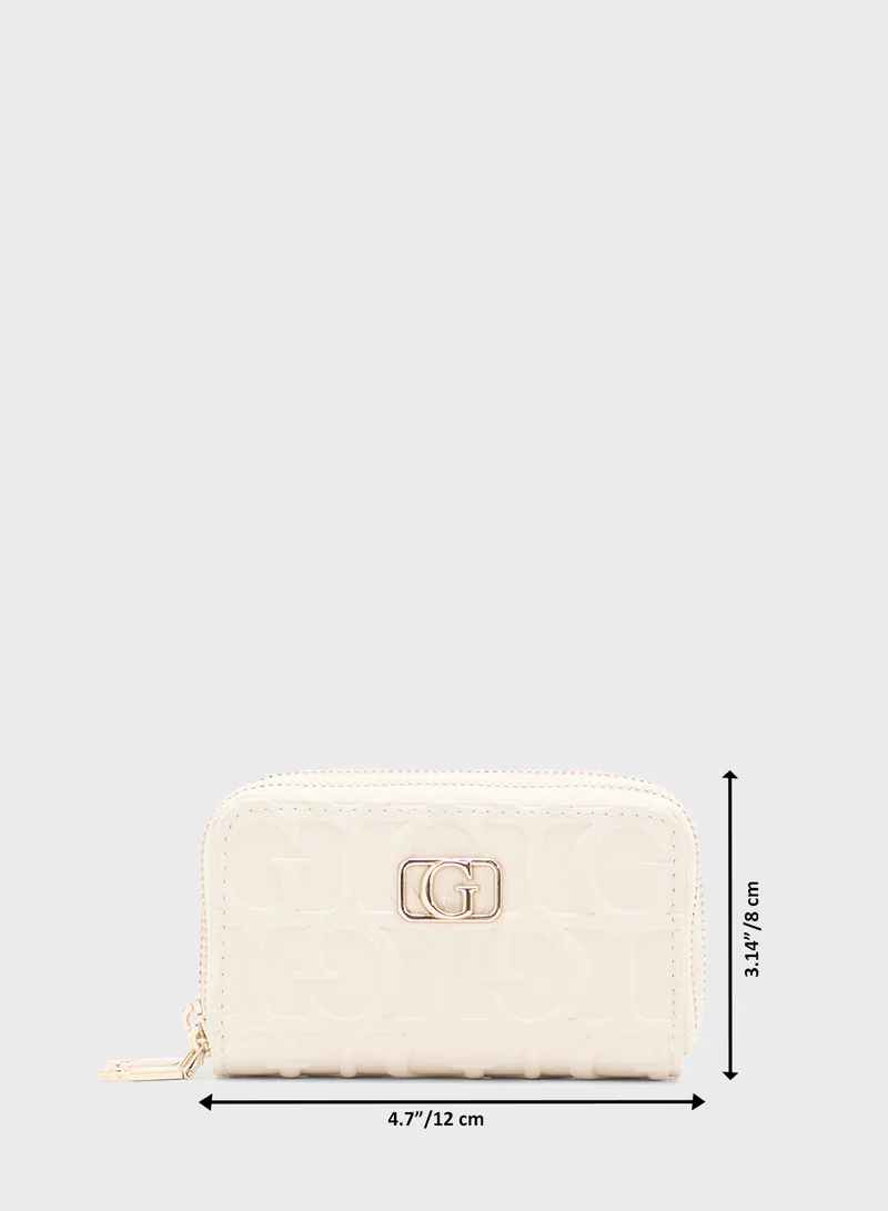 GUESS G Television Double Zip Mini Wallet