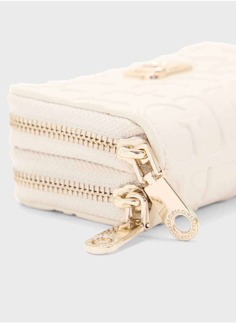 GUESS G Television Dbl Zip Mini Wallet  - Image 4