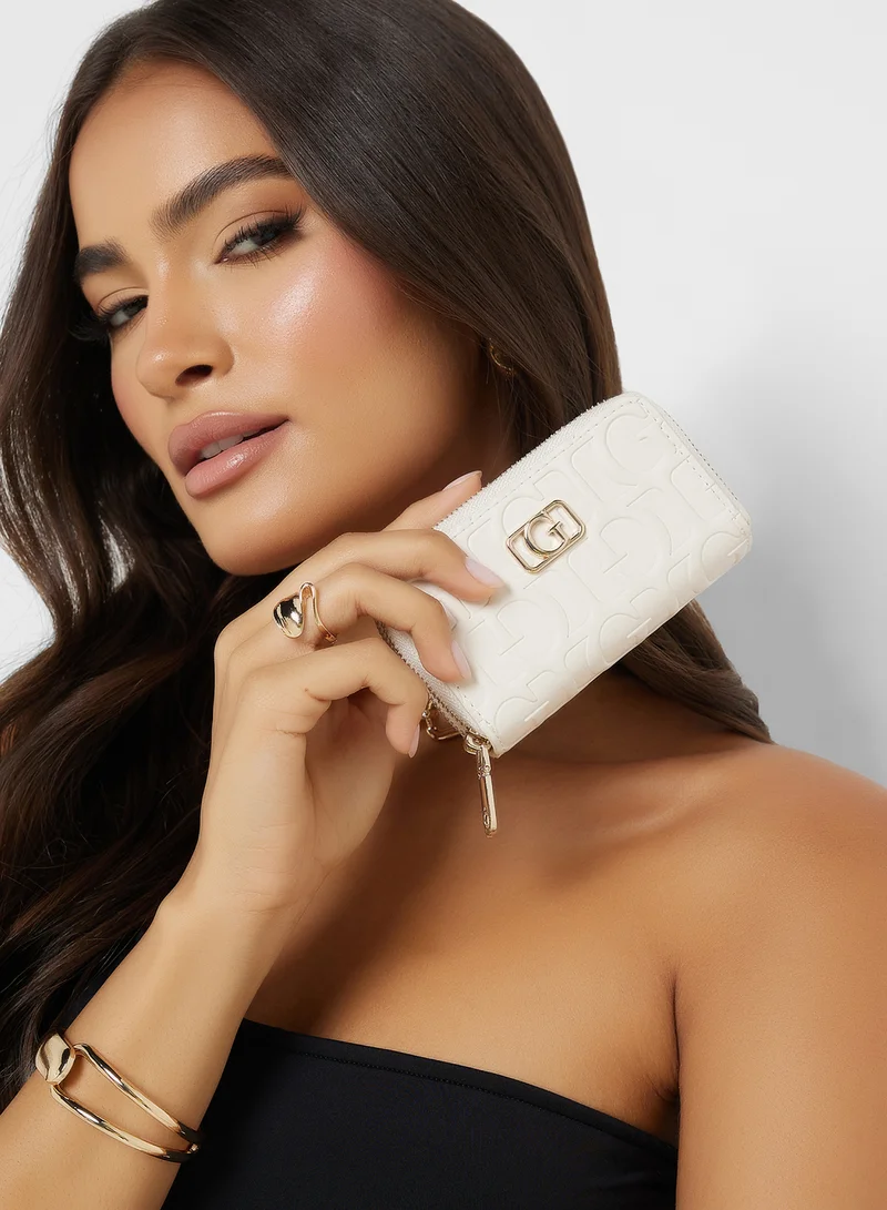 GUESS G Television Double Zip Mini Wallet