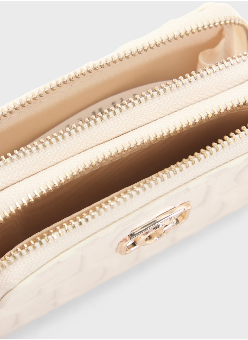 GUESS G Television Dbl Zip Mini Wallet  - Image 5
