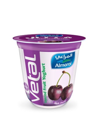 Vetal Black Cherry Layered Yoghurt