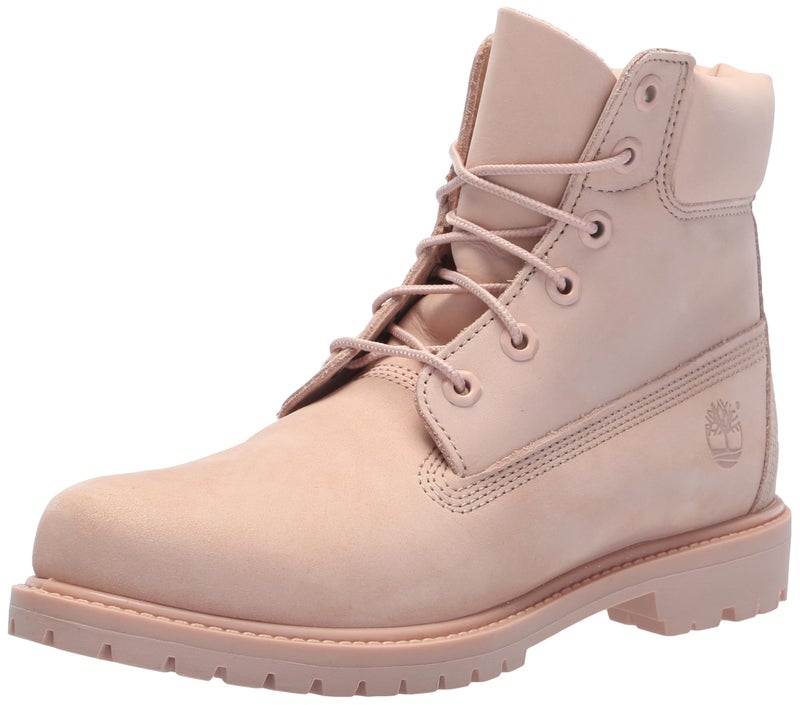 Timberland Women's Premium 6 Inch Lace Up Waterproof Boot, Light Pink Nubuck, 5 Medium - Image 4