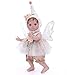 Cloveray Baby Doll 18 Inch Reborn Baby Dolls Realistic Lifelike Blush Fairy Newborn Girl Doll Real Life Baby Dolls with Accessories Gift for 3 Year Old Girls Pretend Play Collection - Image 2