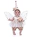 Cloveray Baby Doll 18 Inch Reborn Baby Dolls Realistic Lifelike Blush Fairy Newborn Girl Doll Real Life Baby Dolls with Accessories Gift for 3 Year Old Girls Pretend Play Collection - Image 4