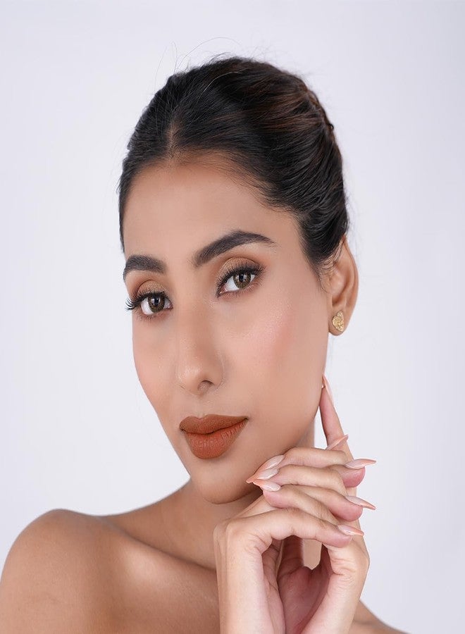 BellaVita Comfort Matte Priming Lipstick, Intense Colour, Creamy Matte Finish, Intense Moisturisation, Smooth Glide, Advance Color Locking Technology, Talc Free, Toffee Nude, 3.5 gm - Image 1