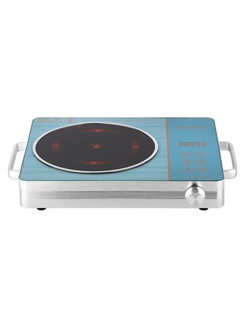 Infrared Cooker Single | Multi-Function High Heating Efficiency | Touch Button Knob & Sensor Touchpad | Aluminium Housing | Child Safety | Timer Settings | Fast Cooking